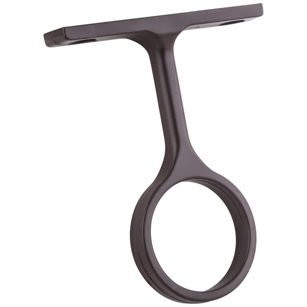 Center Support Bracket for 1" and 1-1/16" Round Closet Rods in Oil Rubbed Bronze, durable metal construction for stylish closet organization