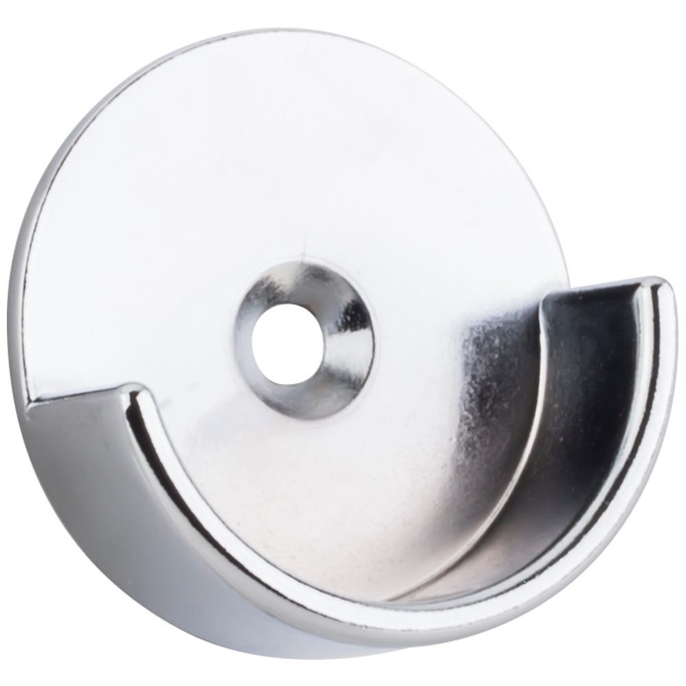 Open Knock-In Closet Bracket in chrome finish for 1-5/16 inch closet rod with 5 mm posts
