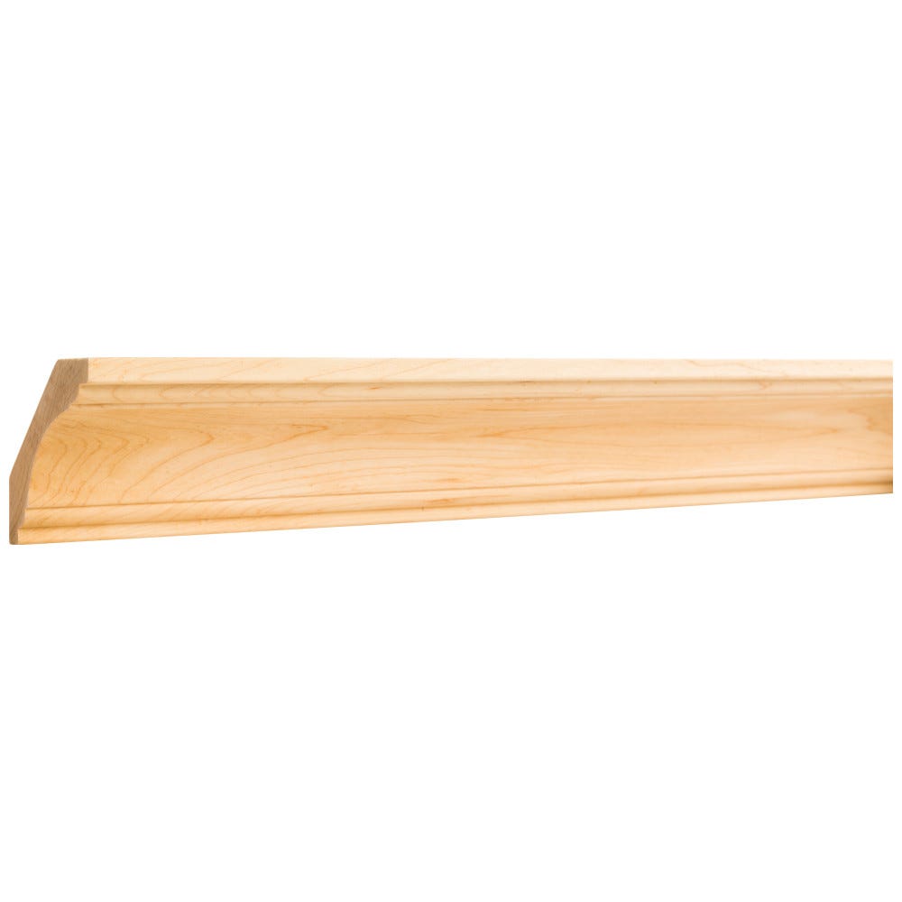 3-1/4" x 3/4" Cove Crown Moulding in Cherry wood finish, perfect for enhancing interior spaces.