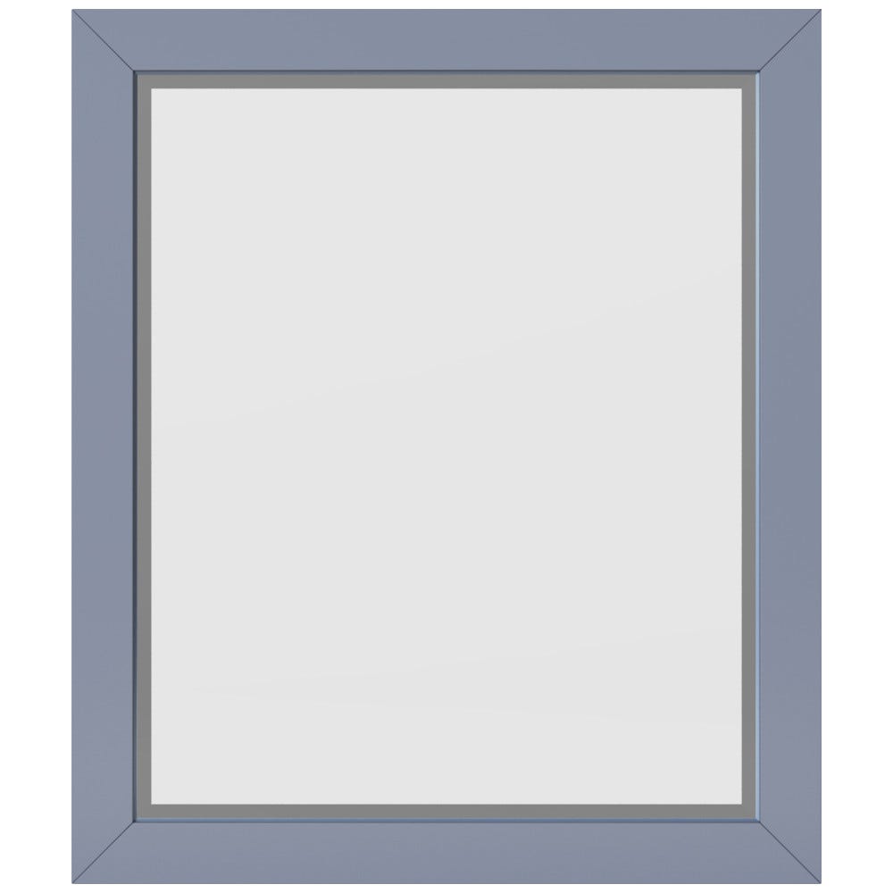 Cade Mirror 24" Hale Blue finish, beveled glass, stylish home decor accessory