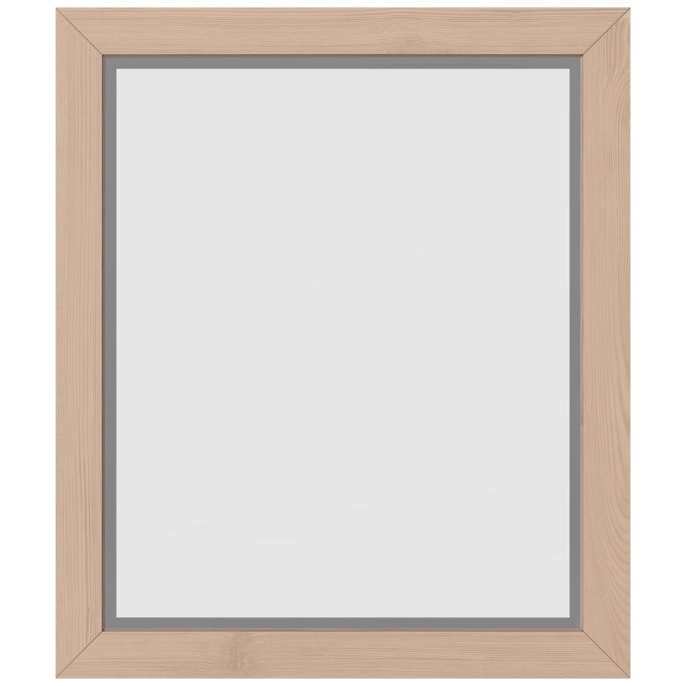 Cade Mirror 24" Natural Oak finish, elegant beveled glass design, perfect for home decor