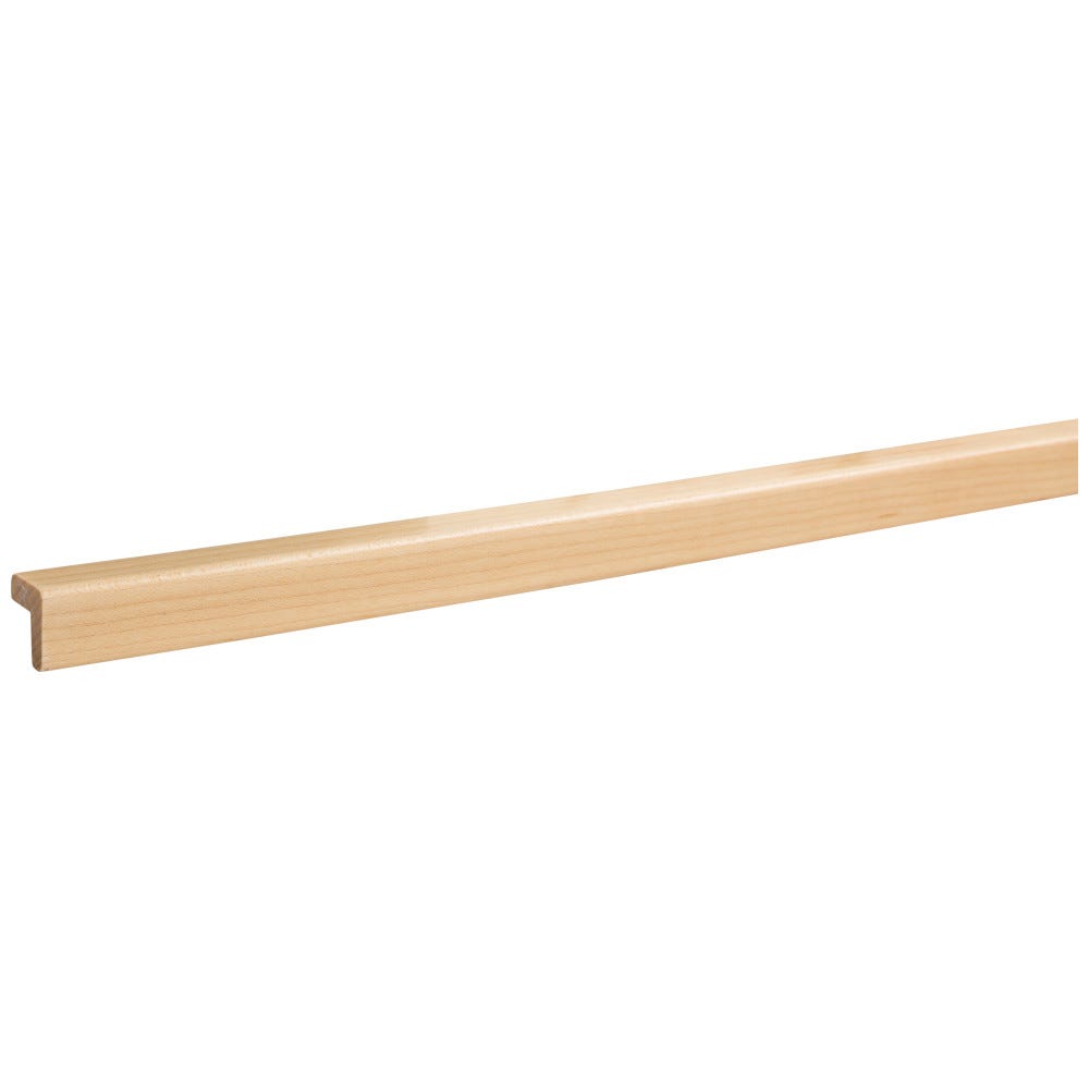 3/4" x 3/4" Outside Corner Moulding in poplar wood finish, 8 ft stick for interior design projects