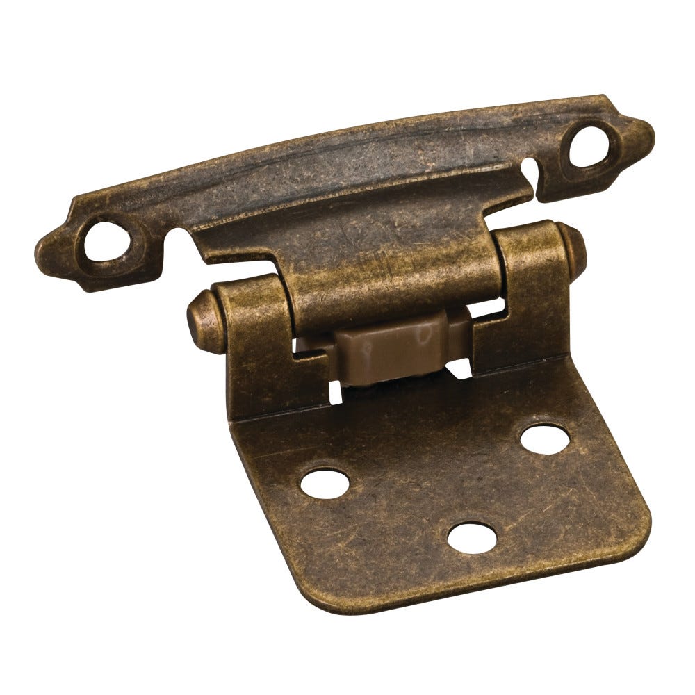 Flush Hinge 1 Pair With 4- 5x5/8" Oh Screws 6- 6x1/2" Fh Screws And 2 Flat Form Pads