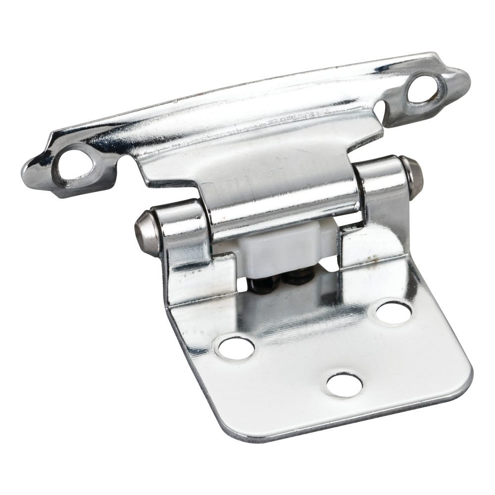 Flush Hinge 1pr in durable finish with included screws and flat form pads, perfect for seamless door installations