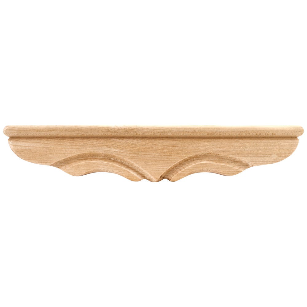 Pedestal Foot Middle 11-3/4" x 1-3/4" x 2-1/4" in Alder, Oak, Maple, Rubberwood, and Cherry finishes.