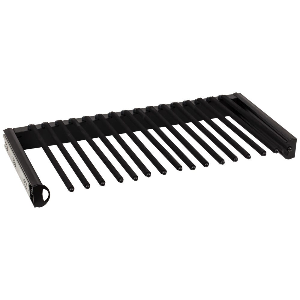 Matte Black 30'' Pant Rack 14" Deep Closet System - stylish organizer for pants, durable matte finish