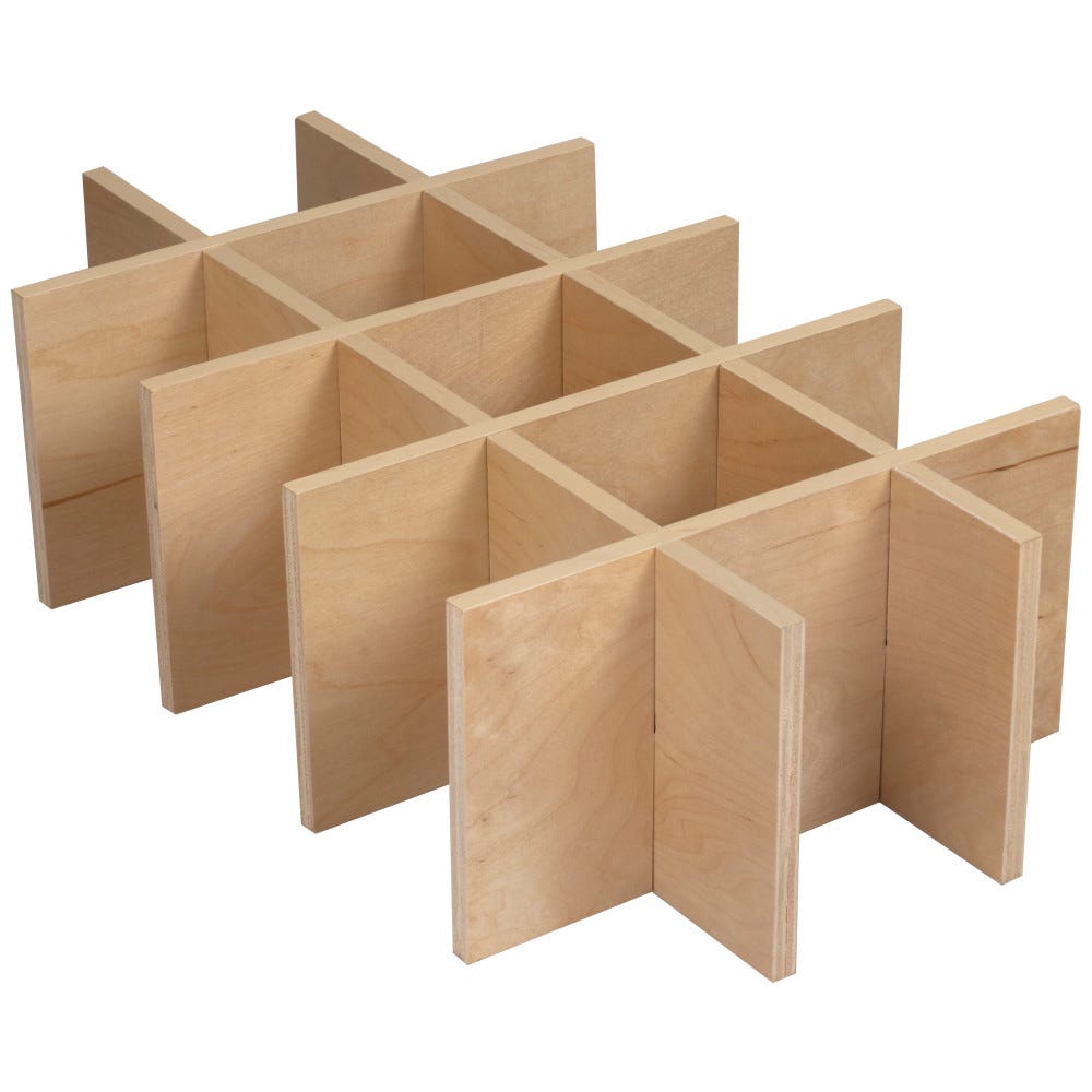 Accessory 15-Bottle Grid in white finish for 15", 21", and 27" drawer units, made of durable material