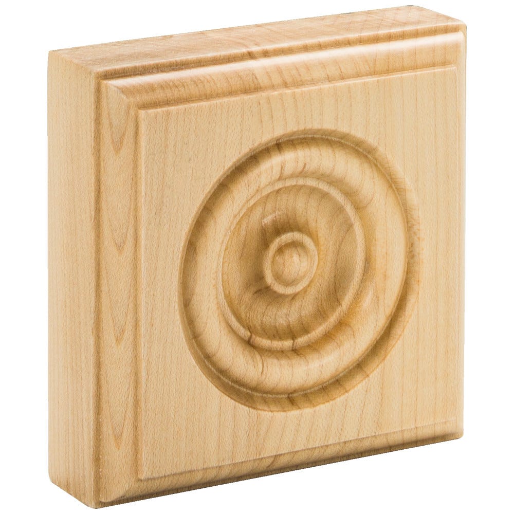 3-1/2" X 3-1/2" X 1-1/8" Rosette