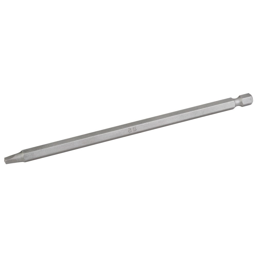 6" Square Drive Bits #2 Drive Stock in steel finish, durable material for functional hardware