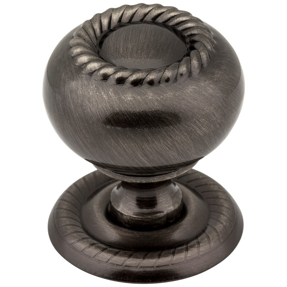 1-1/4" Diameter Hollow Steel Rope Knob With Backplate