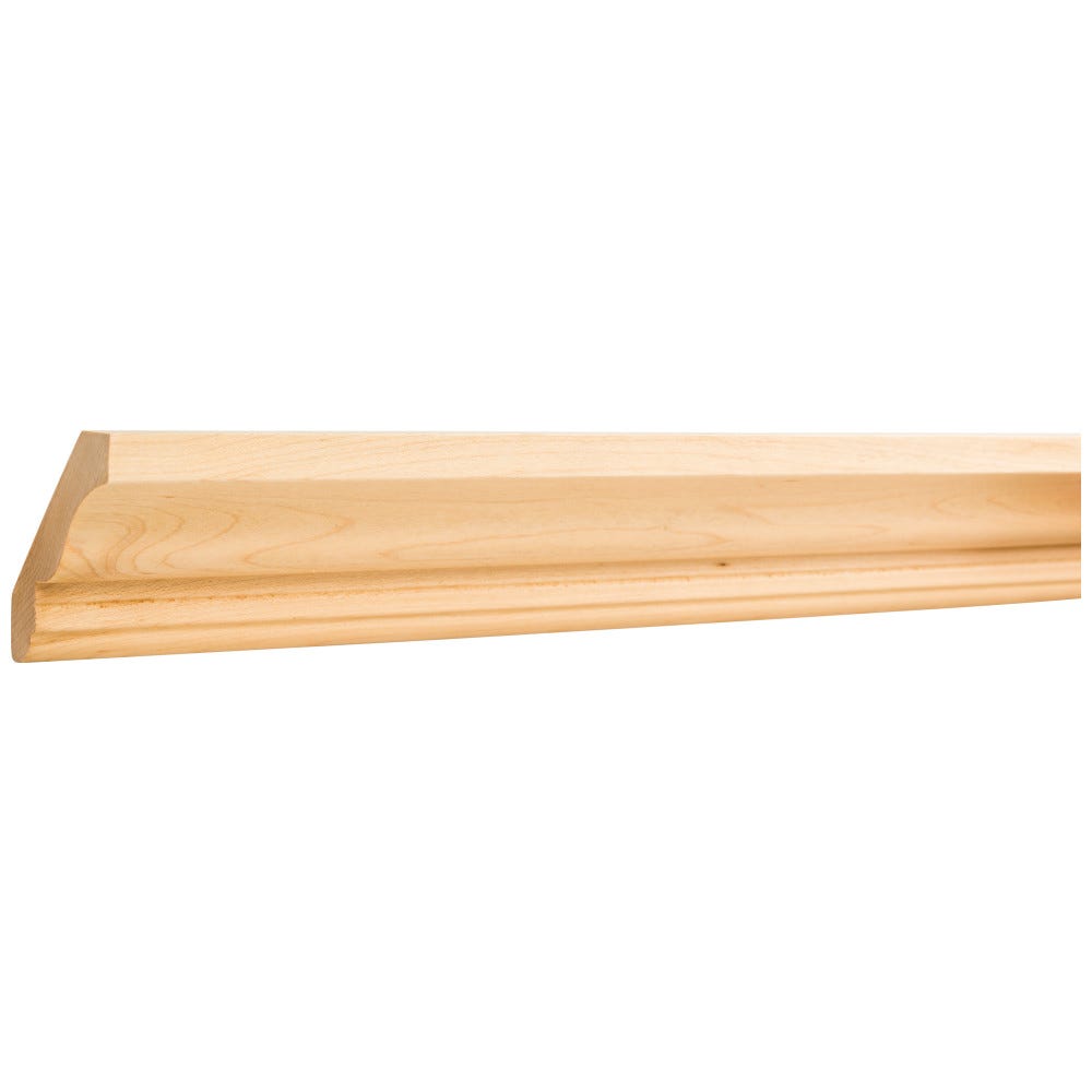 3-3/8" x 3/4" Cherry Standard Crown Moulding, crafted from high-quality cherry wood