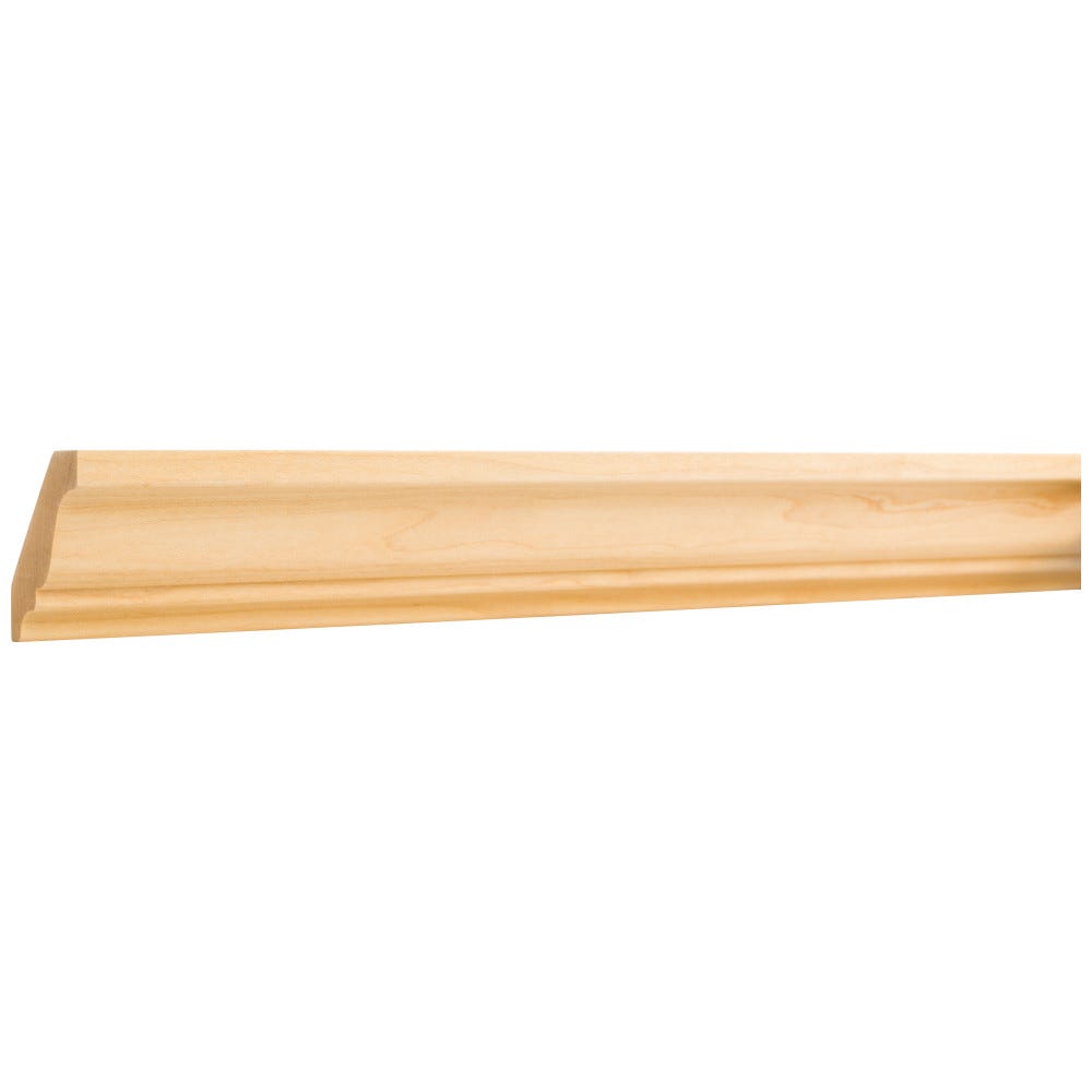 2-5/8" x 11/16" Standard Crown Moulding in Poplar material, elegant design for home decor