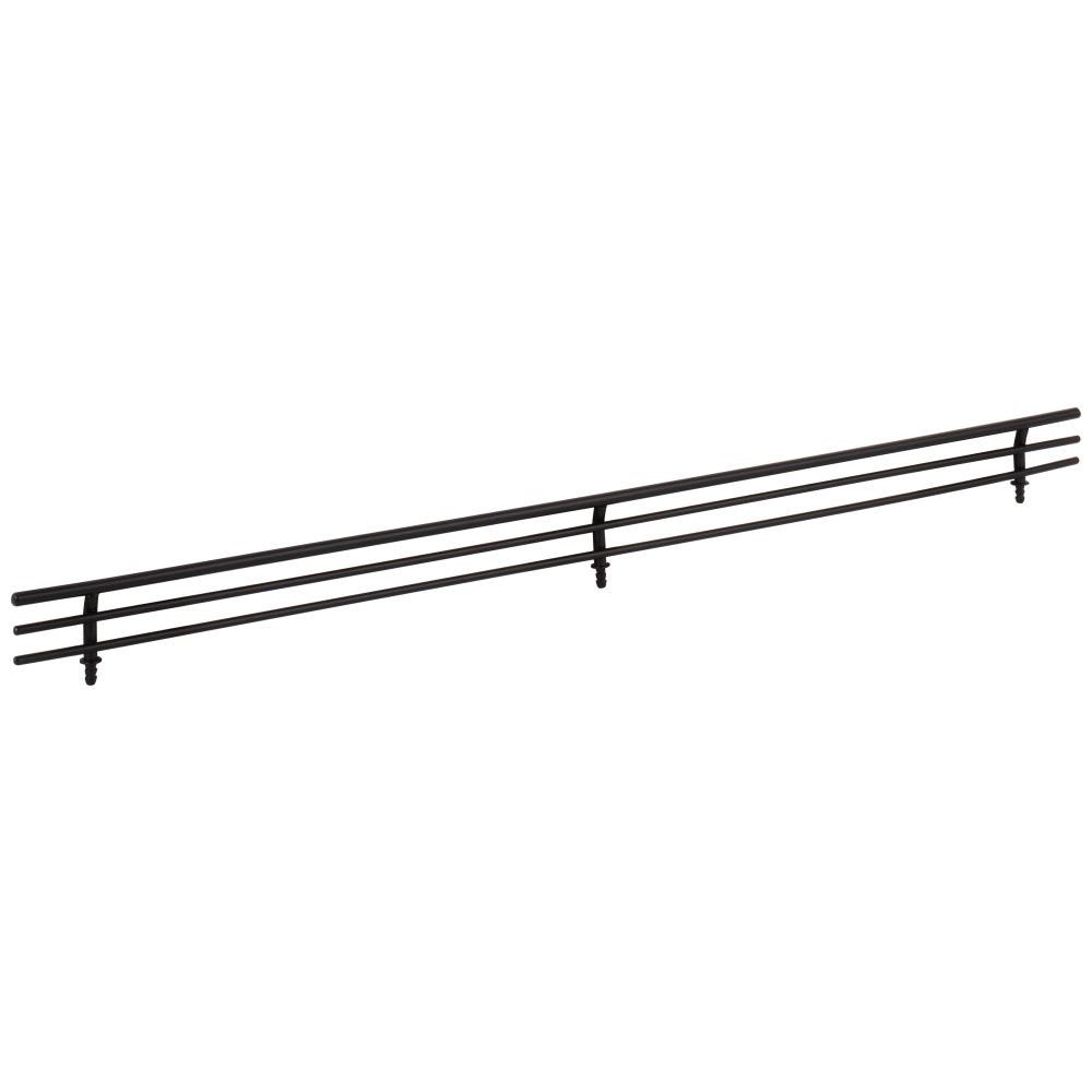 Matte Black 23" Shoe Fence for Shelving in sleek matte finish, perfect for organizing shoes