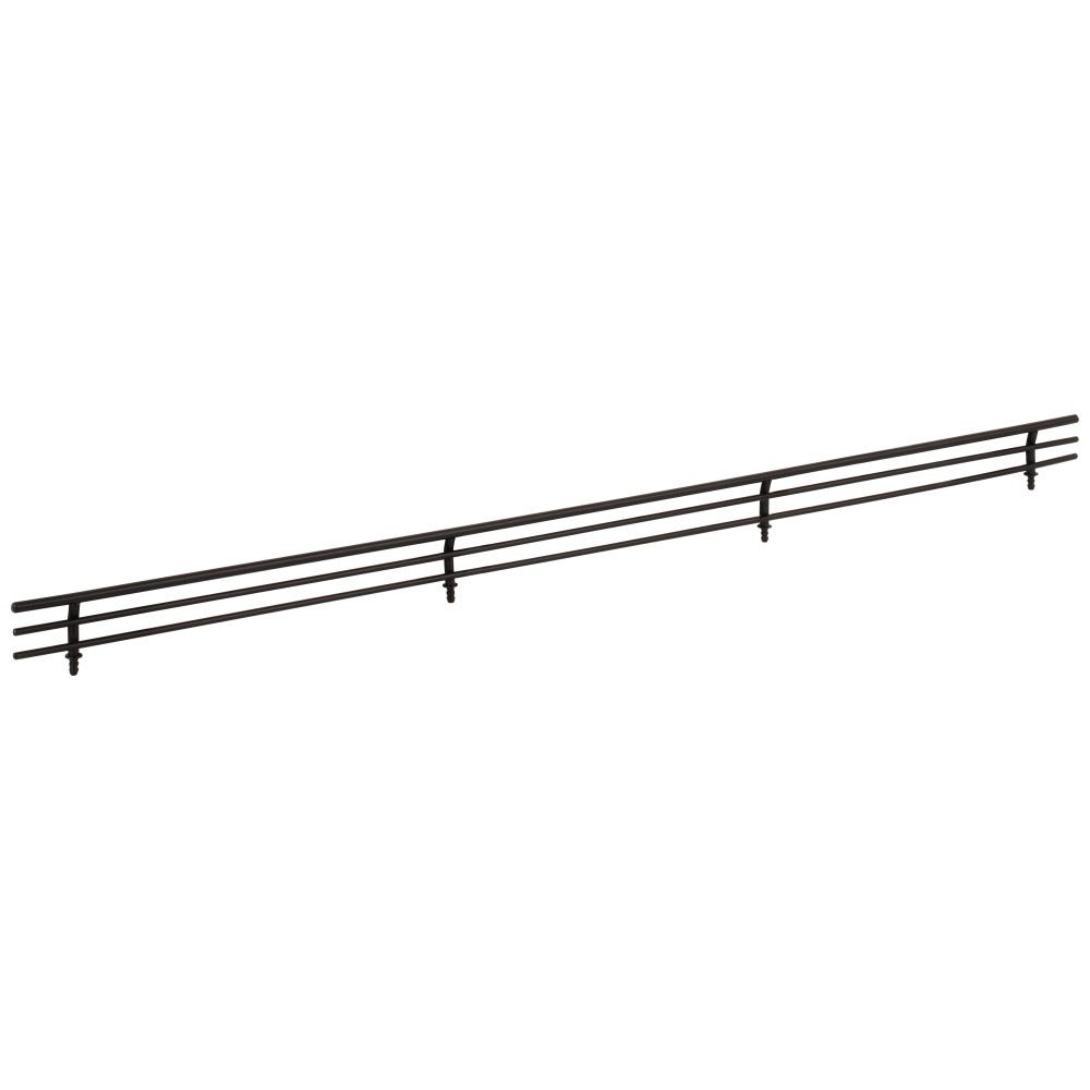 Matte Black 29" Shoe Fence for Shelving, sleek matte black finish, perfect for organizing shoes