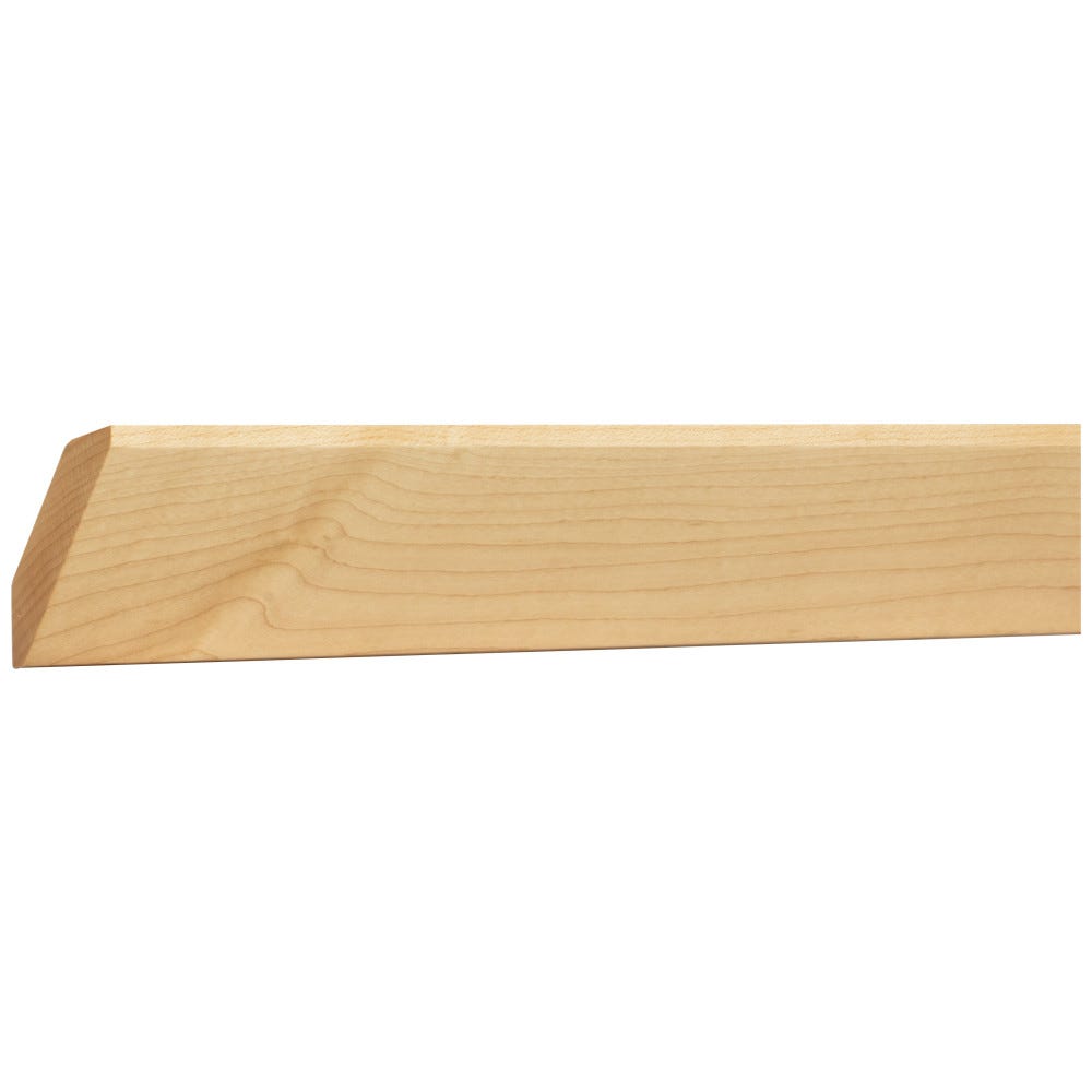 3/4" x 3" Shaker Moulding with Beveled Edges in Poplar wood, 8 ft length, perfect for interior trim