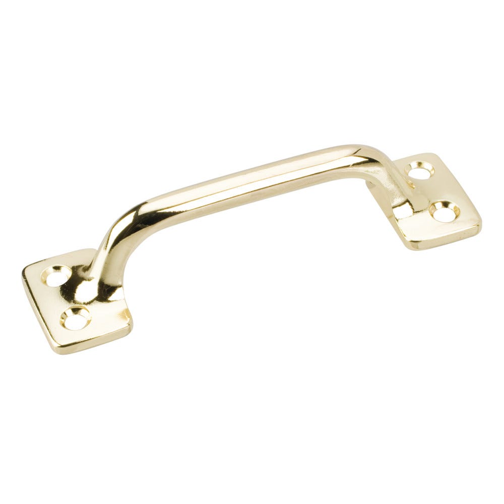 Polished Brass Sash Pull 4-1/16" x 1-1/8" functional hardware