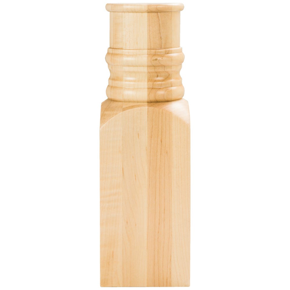 3-1/4" X 1-9/16" X 10" Half Round Spool in Oak, Alder, Poplar, Cherry wood finishes for moulding