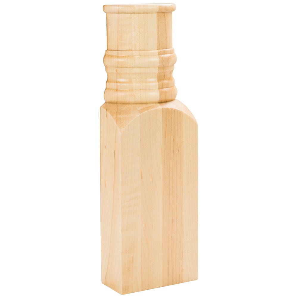 3-1/4" X1-9/16" X 10" Half Round Spool For Use With 2-1/2" Moulding