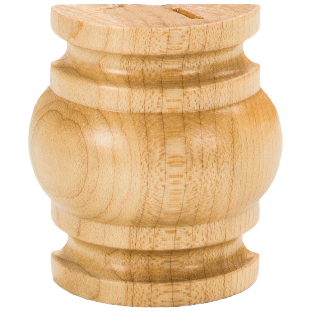 2-1/4" X 1-1/8" X 2-1/2" Half Round Spool For Use With 1-1/2" Moulding