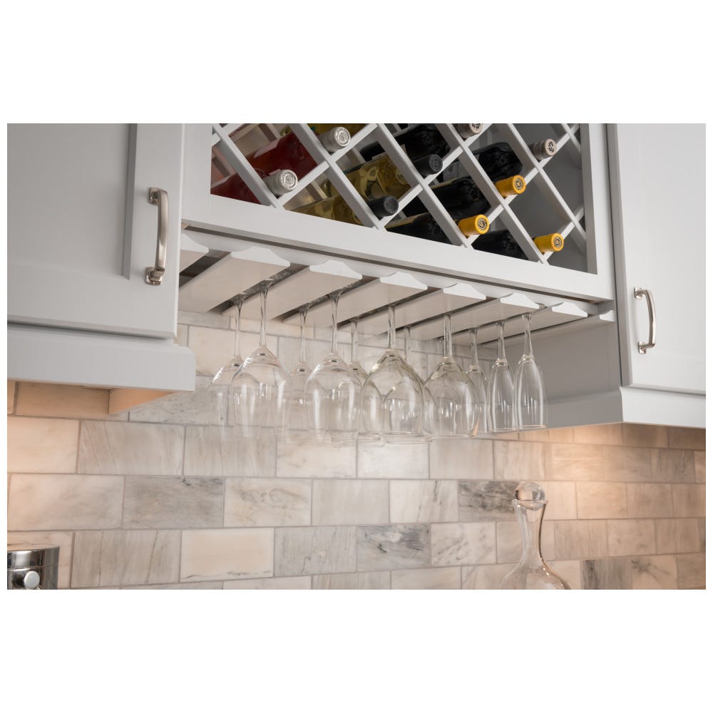 Maple Stemware Rack 30" x 12" x 1-1/2" made from high-quality maple wood with a smooth finish