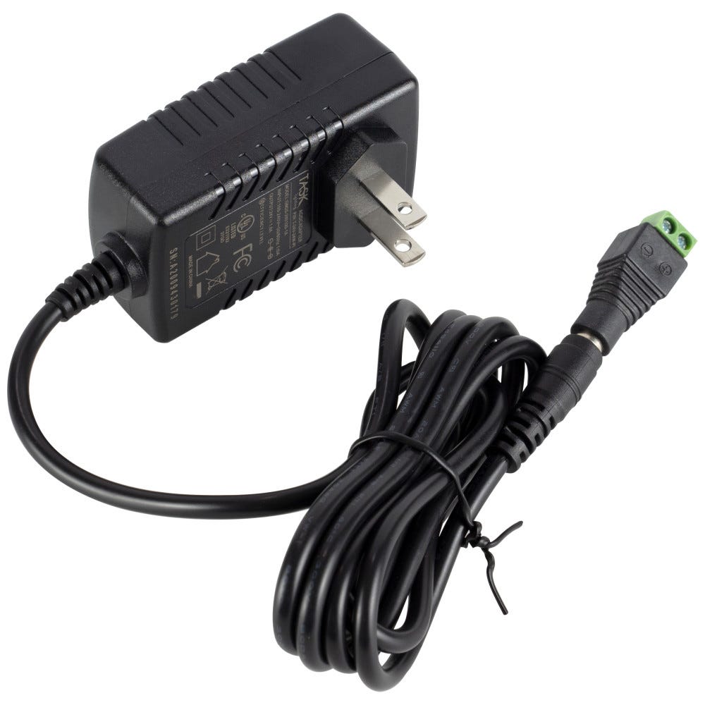 24V DC Plug-In Power Supply, 24 Watt, compact design for efficient lighting solutions, Task Lighting