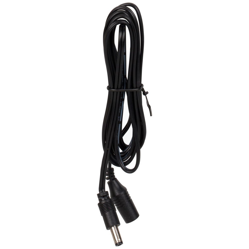 72 Inch Barrel Conn Extender in Black, Male 2.5mm to Female 5.5mm, durable material