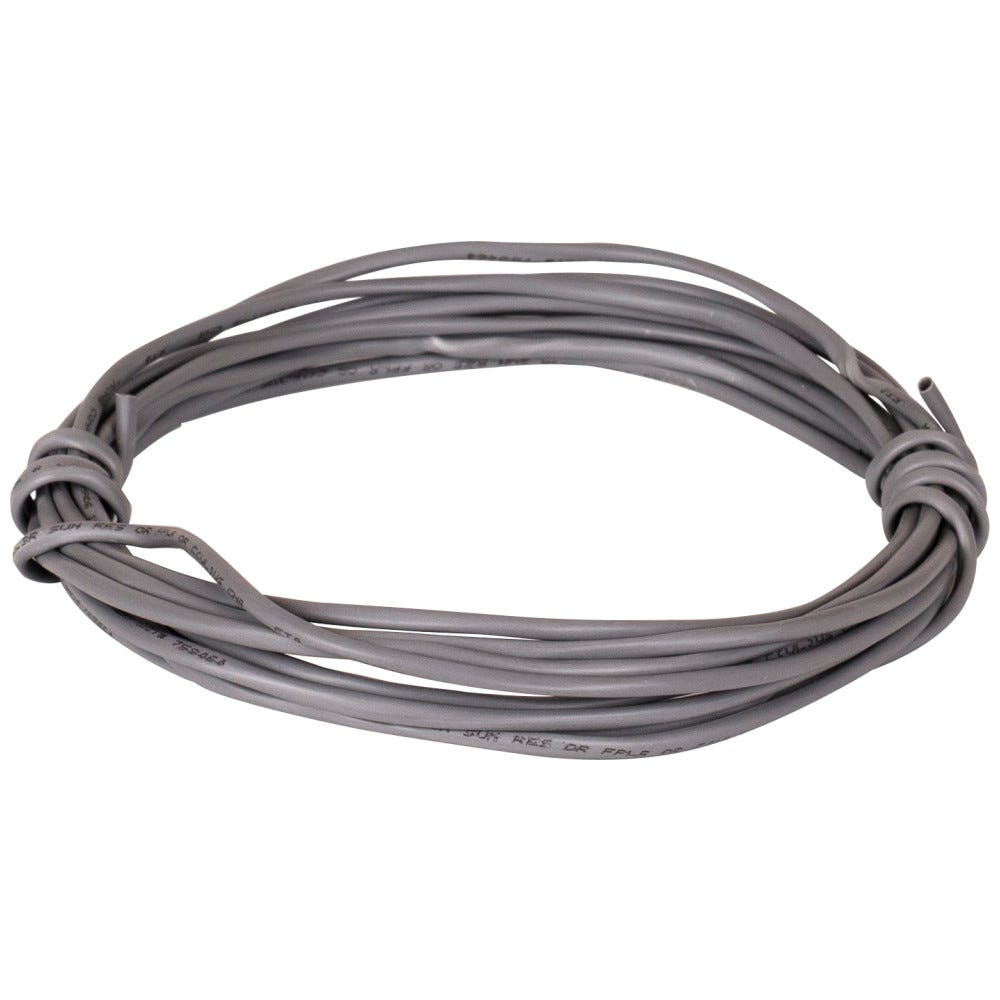 20 AWG Solid Grey Jacket Wire by Task Lighting, UL Listed, sold by the foot, ideal for electrical projects