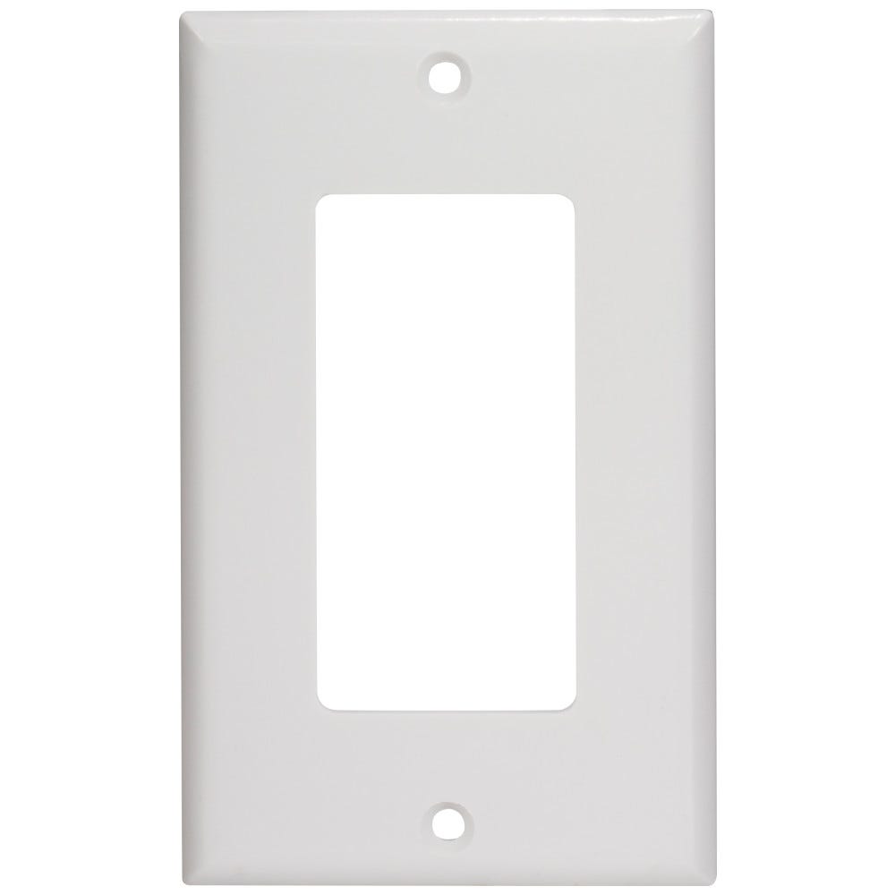 Decora Switch Plate for Wireless Controllers in White, modern design, light switch cover, durable material
