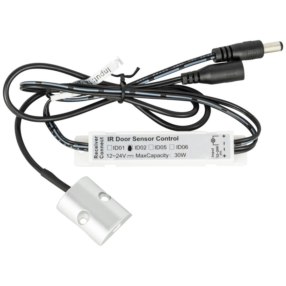 IR Door Sensor Switch by Task Lighting, sleek finish, designed for automatic light control