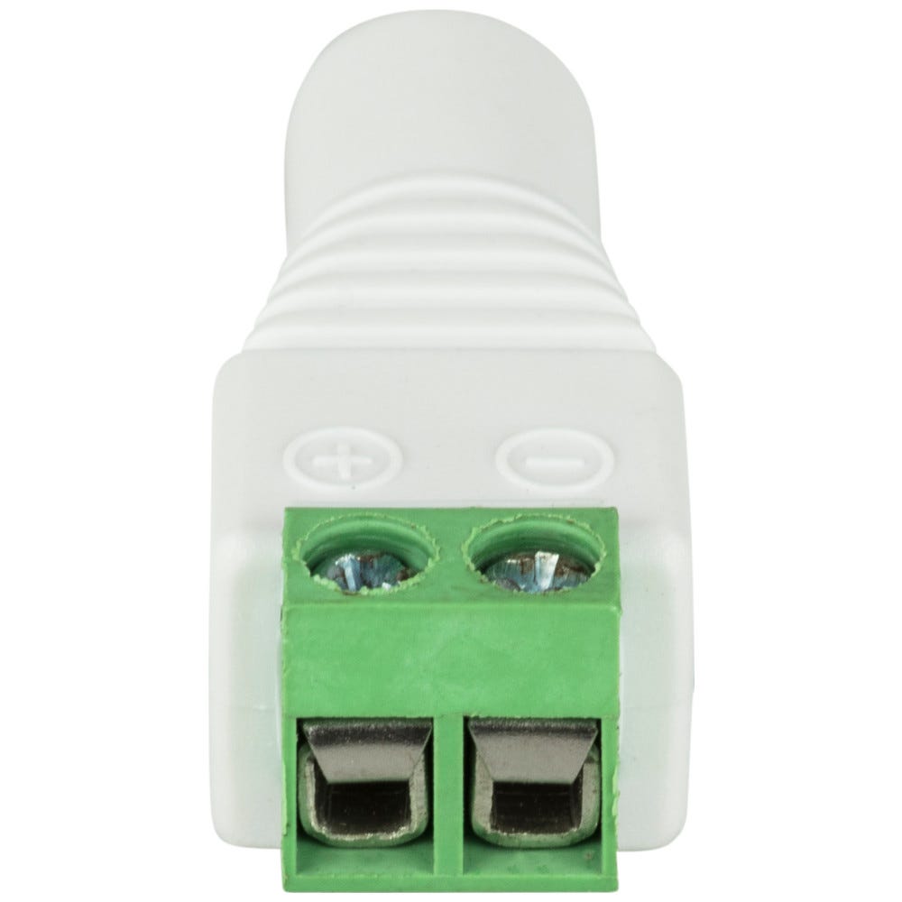 Female Barrel-To-Conductor Screw Down Connector in durable metal finish, designed for secure electrical connections