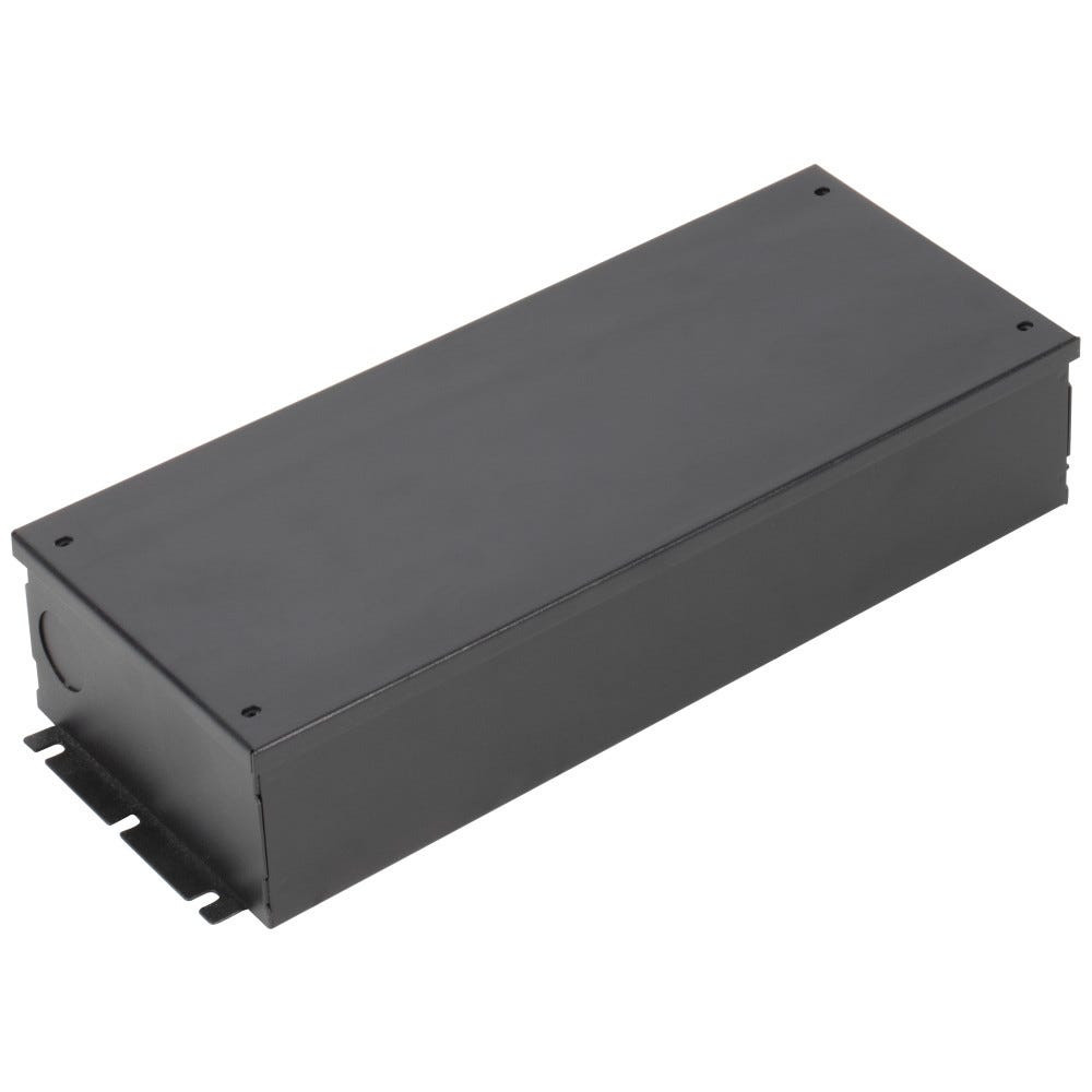 Metal Junction Box with Knock-Outs, 11 x 4.4 x 2.2 inches, metal finish