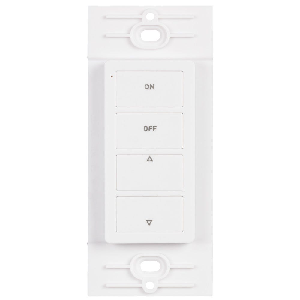 Task Lighting One Zone Wireless Controller in white finish, designed for modern lighting control solutions