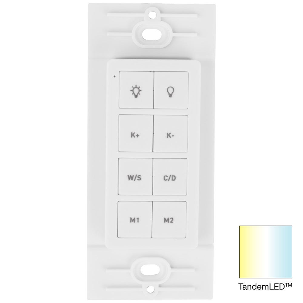 Wireless 1 Zone TandemLED Controller in white finish, perfect for modern lighting solutions, made by Task Lighting.