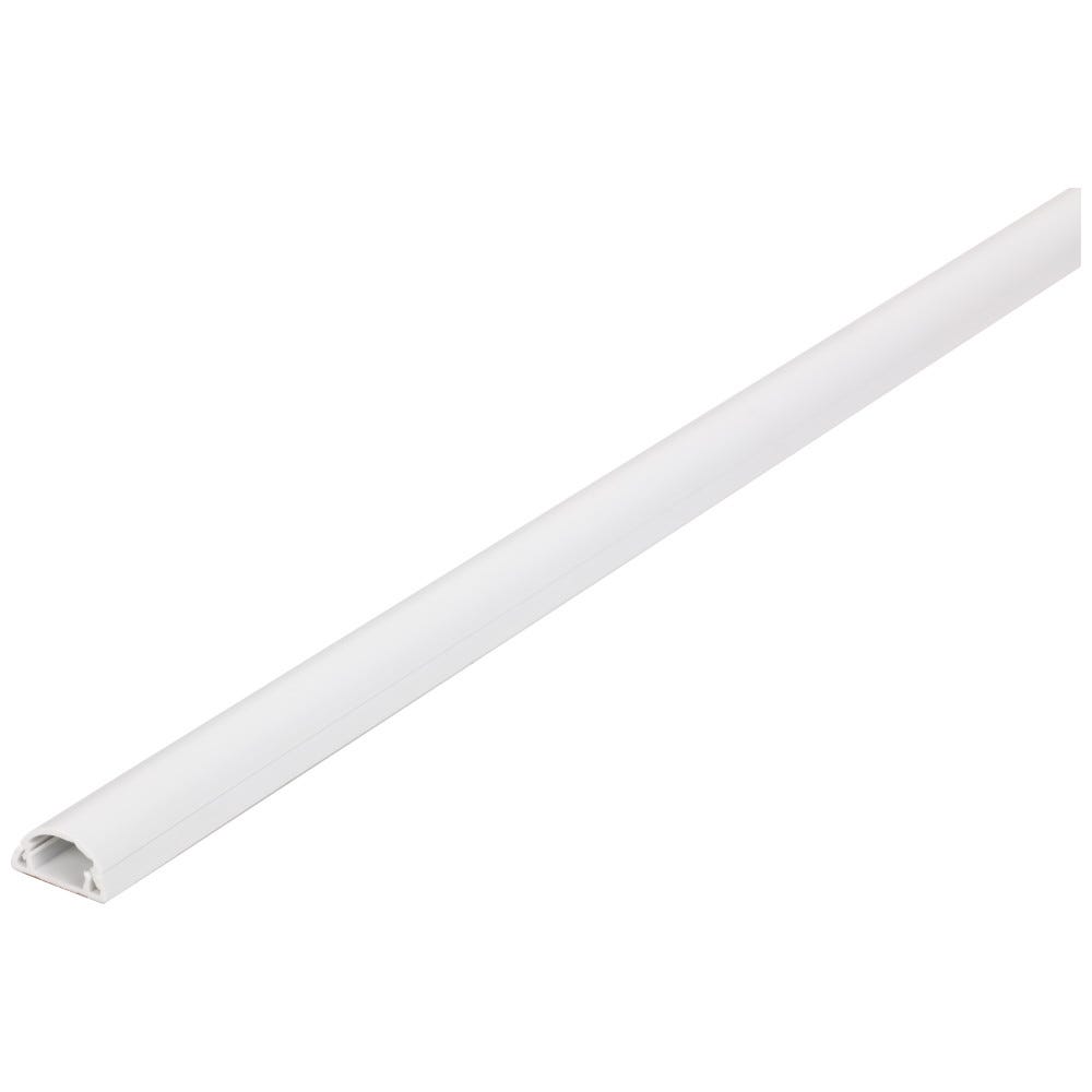 48 Inch Plastic Wire Manager in white with adhesive backing, made from durable plastic for efficient cable management
