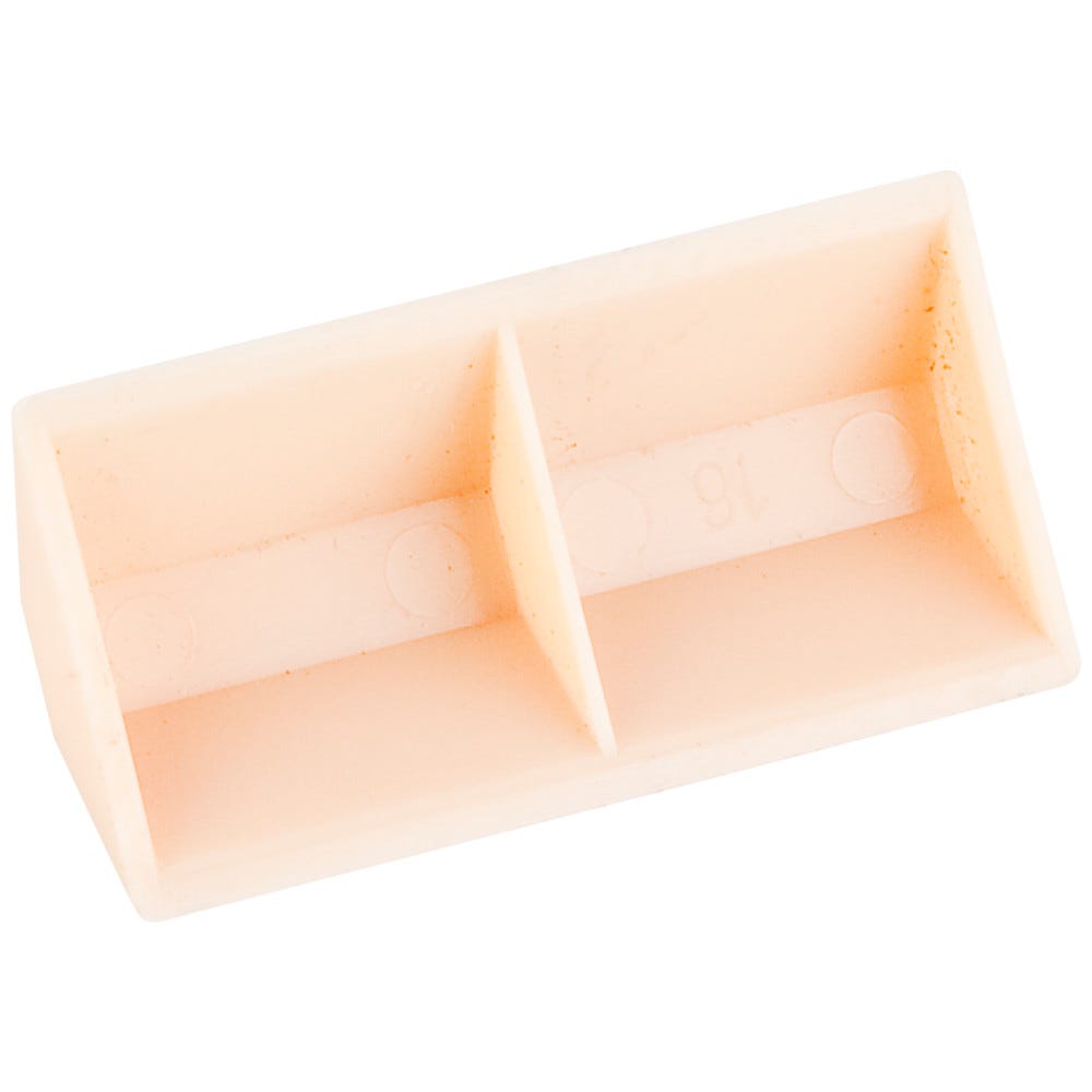 2" X 3/4" Glue Block in Beige, functional hardware for flooring and cabinetry projects, made from durable material