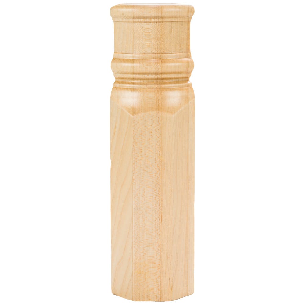 2-7/8" x 1-7/8" x 9-7/8" Angled Transition Block in Alder, Oak, Maple, Cherry wood species
