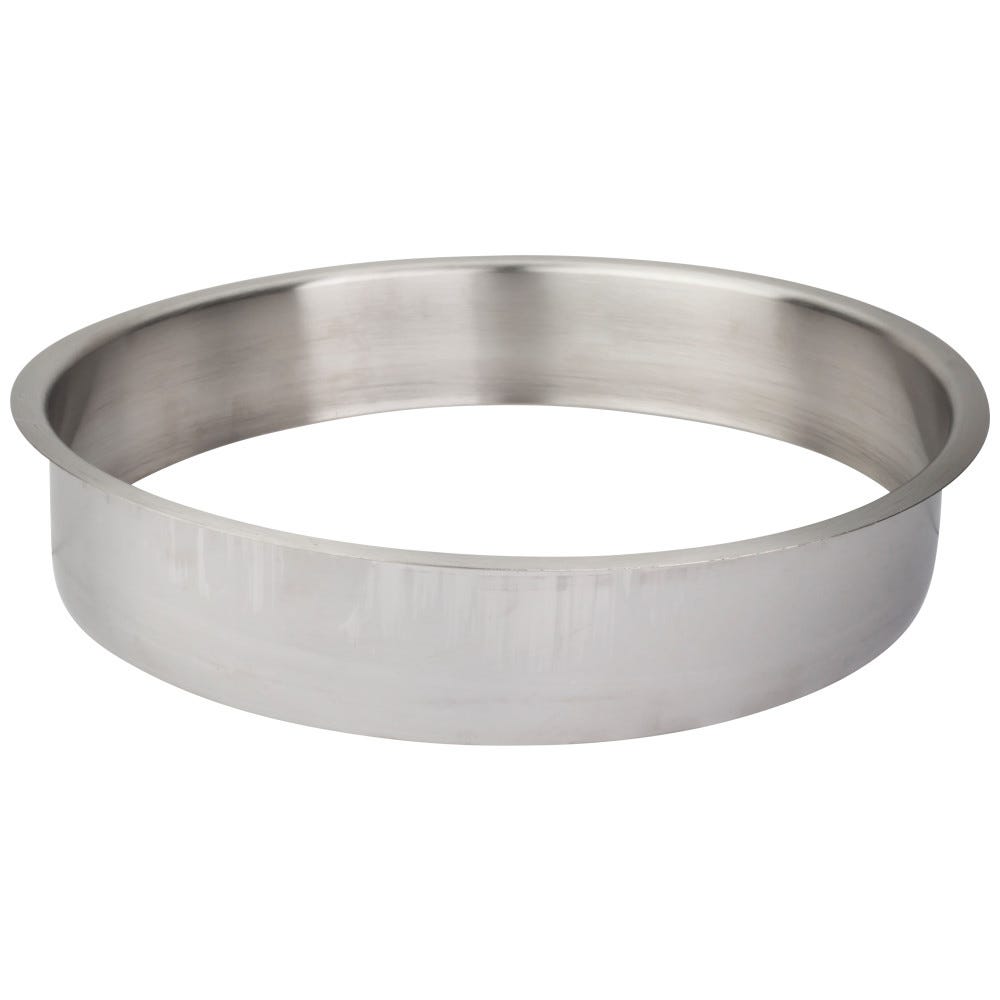 10" Brushed Stainless Steel Trashcan Ring in brushed finish, perfect for modern kitchens