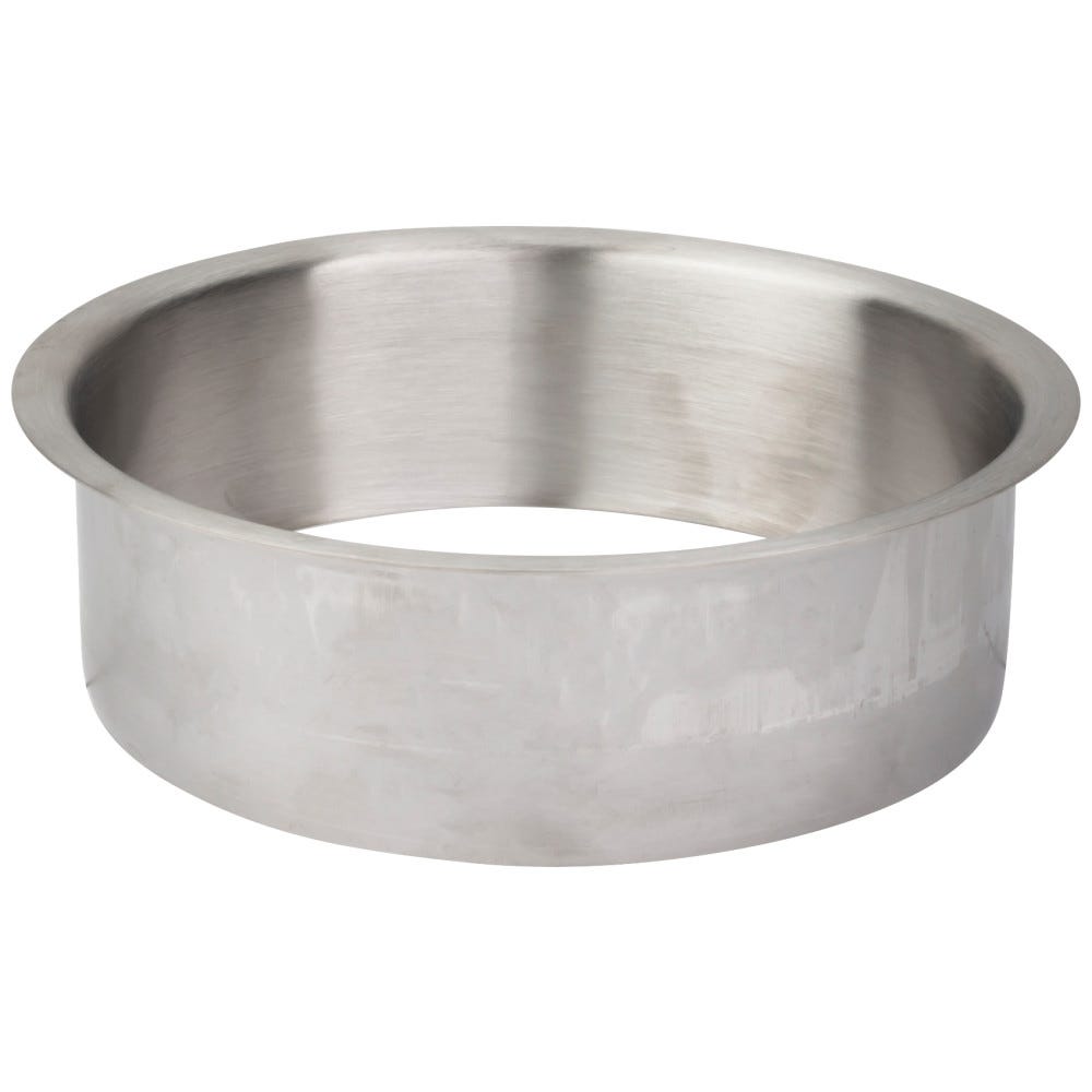 6" Brushed Stainless Steel Trashcan Ring, brushed finish, functional hardware for kitchen