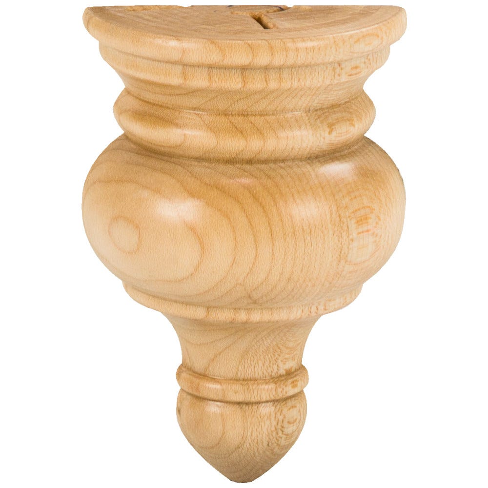 2-1/4" X 1-1/8" X 3-1/2" Transition Finial For Use With 1-1/2" Moulding