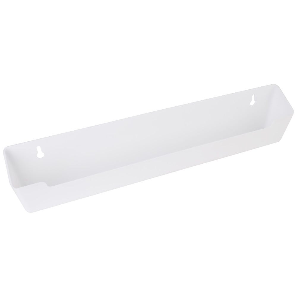 14-13/16" Wide Sink Tipout Replacement Tray in white plastic, 1-9/16" deep, 3" tall
