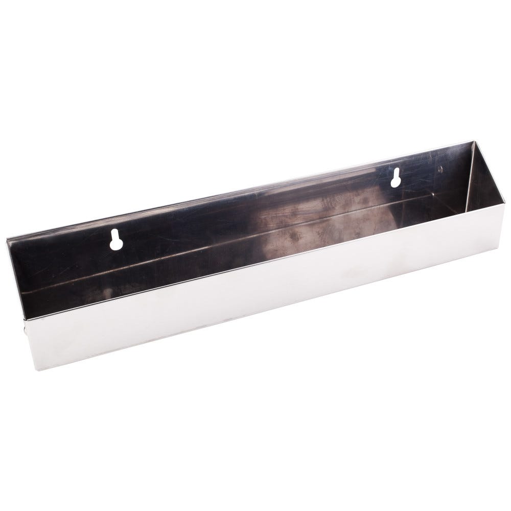 14-13/16" Wide Sink Tipout Replacement Tray in stainless steel, 2" deep x 3" tall, perfect for kitchen organization