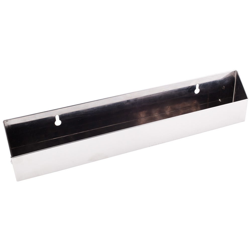 14-13/16" Shallow Sink Tipout Replacement Tray in stainless steel, 1-9/16" deep, 3" tall
