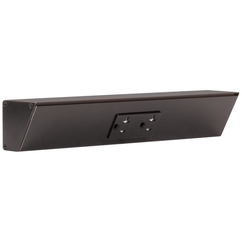 12" Tr Series, Bk Finish, Bk Duplex Receptacles