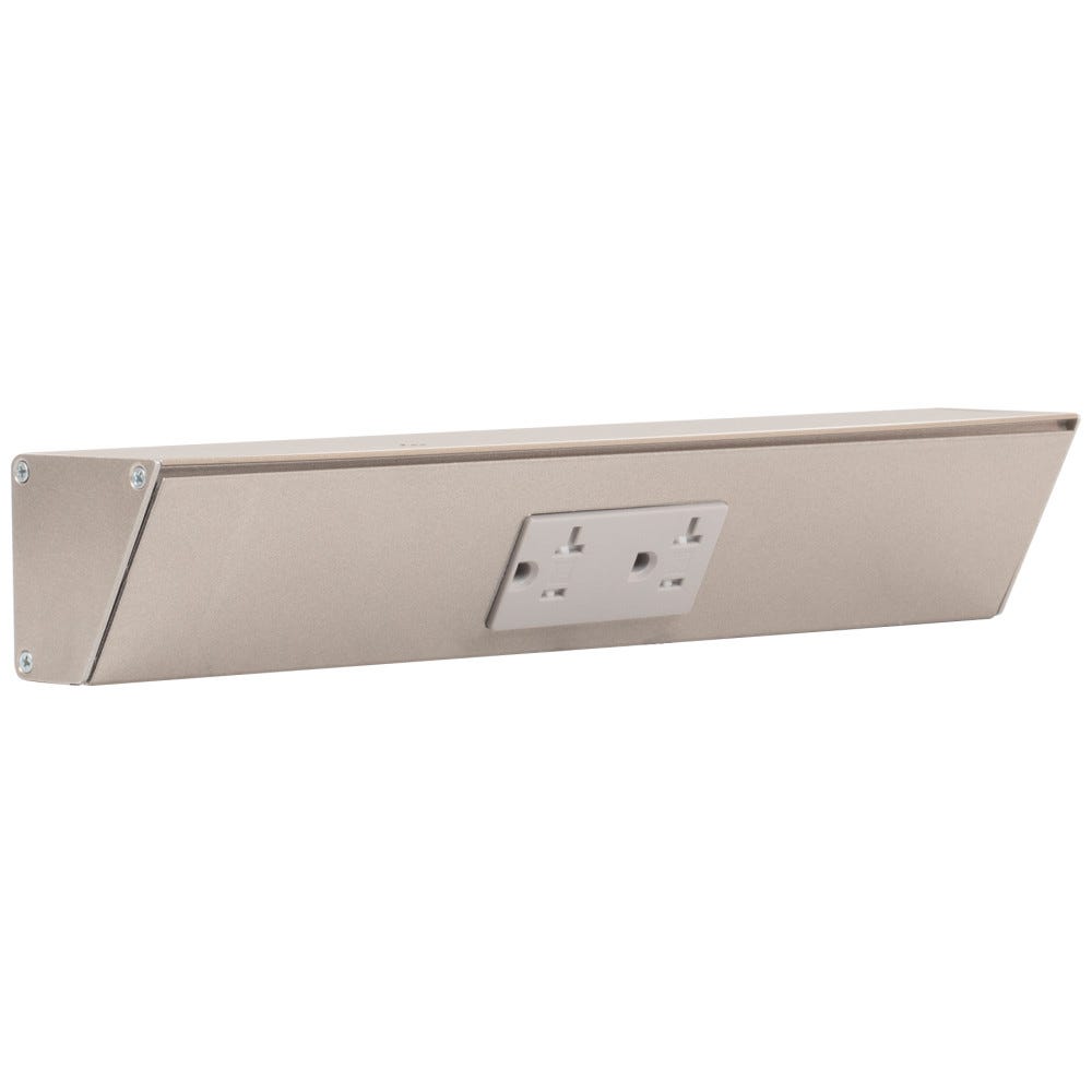 12" Tr Series, Sn Finish, Gry Duplex Receptacles