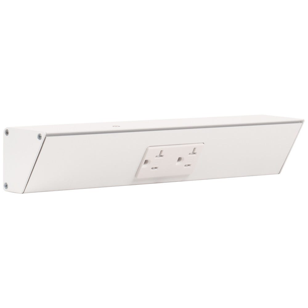 12" Tr Series, Wt Finish, Wt Duplex Receptacles