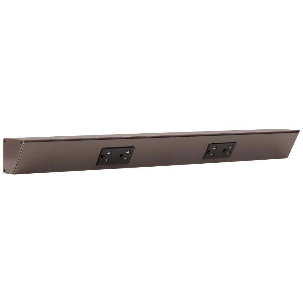 24 inch TR Series BZ finish BK duplex receptacles, modern design, electrical accessories