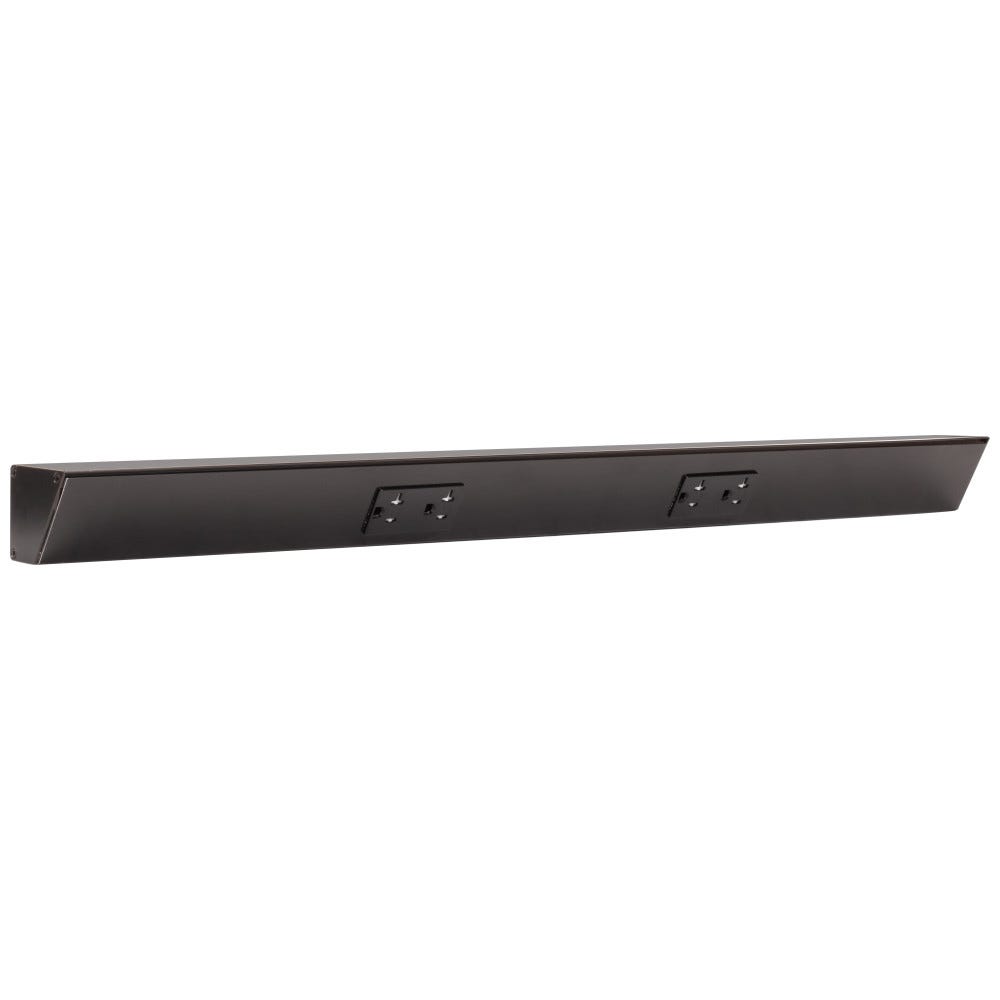 30" TR Series black duplex receptacles in sleek black finish, perfect for modern lighting and power solutions