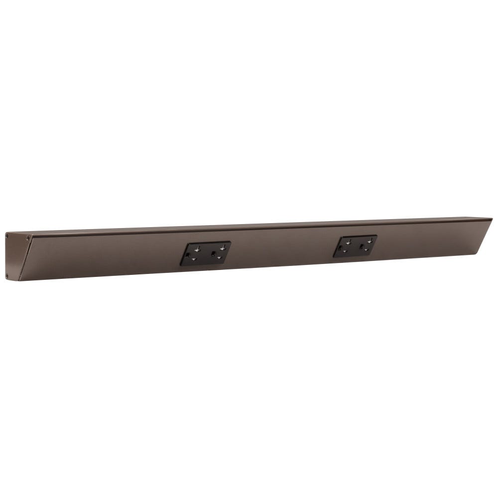 30" TR Series duplex receptacles in BZ finish and black color, designed for light and power applications
