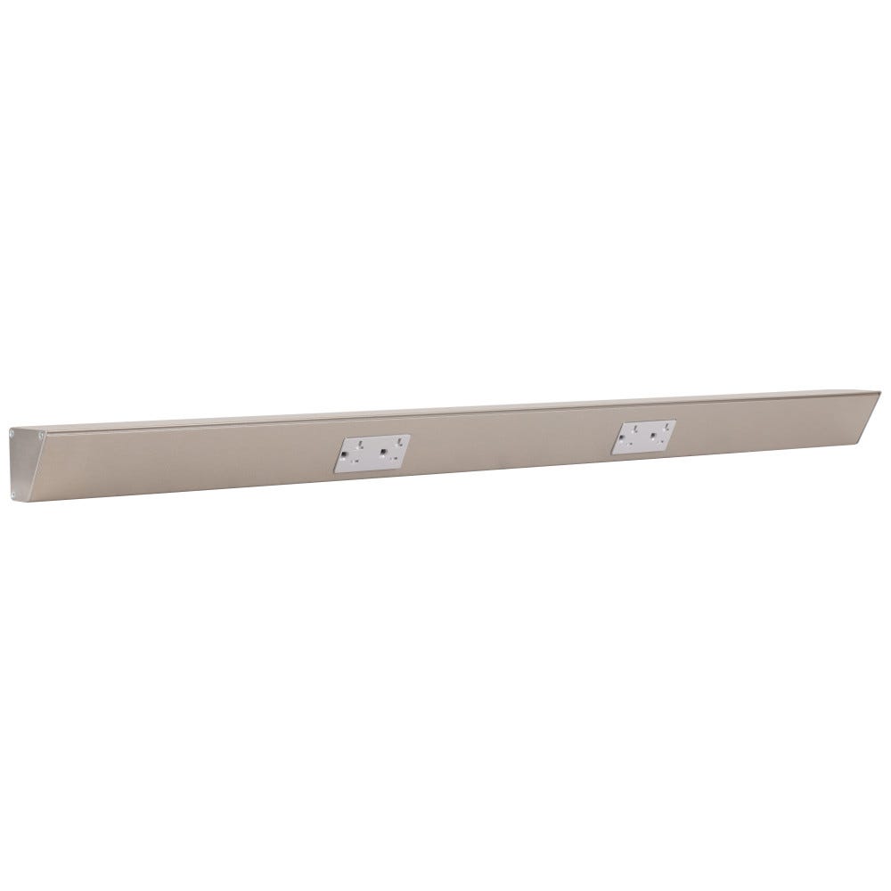 36" TR Series Gray Duplex Receptacles with Satin Finish, designed for modern interiors