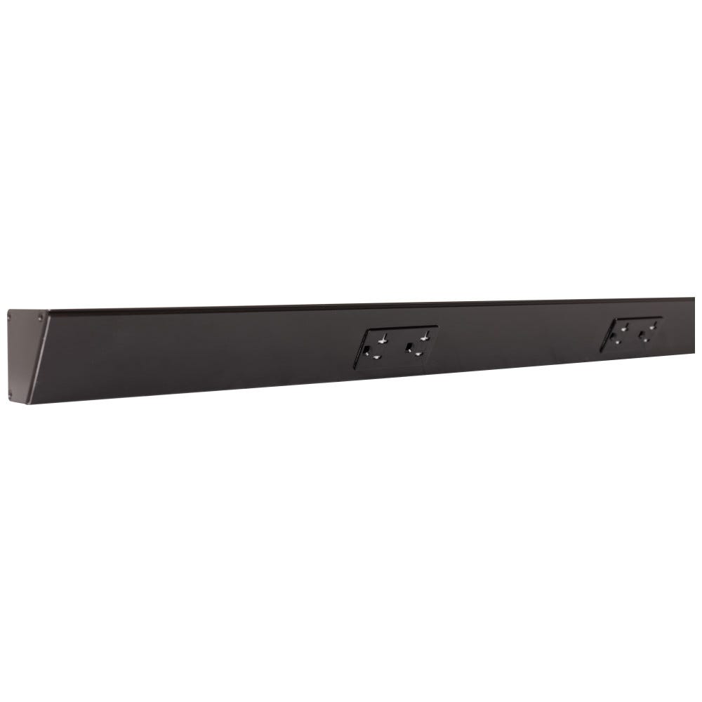 60 inch TR Series Black Finish Duplex Receptacles by Task Lighting